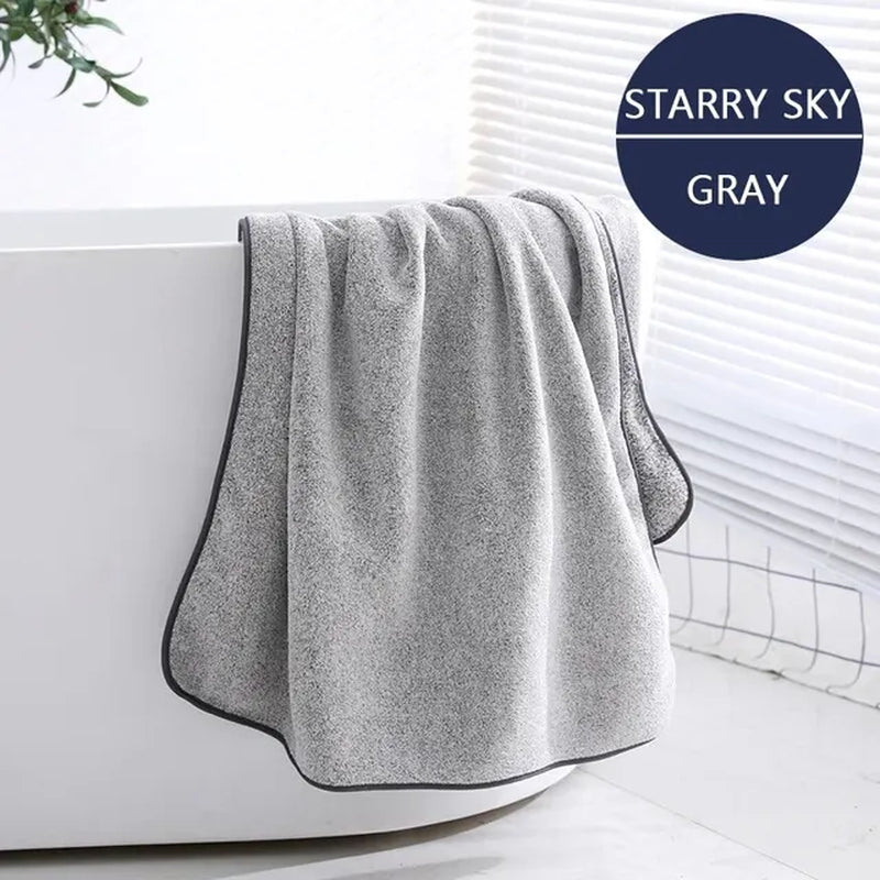 Thick Bamboo Fiber Bath Towel – Absorbent, Soft, and Versatile