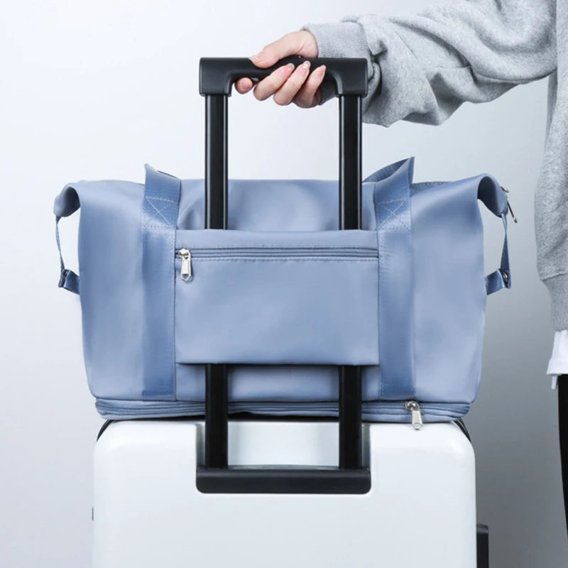 Large Capacity Foldable Travel Bag – Waterproof, Expandable Organizer