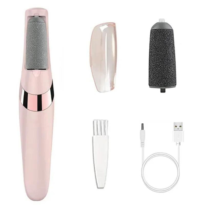 Pink Electric Foot Grinder – Electronic Callus Remover and Pedicure Tool