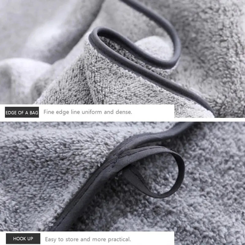Thick Bamboo Fiber Bath Towel – Absorbent, Soft, and Versatile