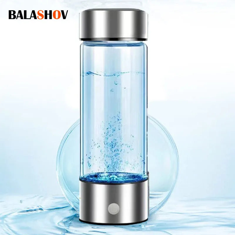 Portable Hydrogen Water Bottle – 420ml, Titanium Filter, Antioxidant Generator