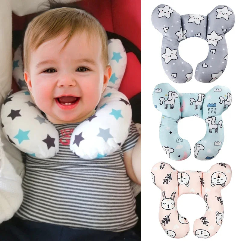 U-Shaped Baby Travel Pillow - Head & Neck Support for Newborns and Toddlers (0-3 Years)