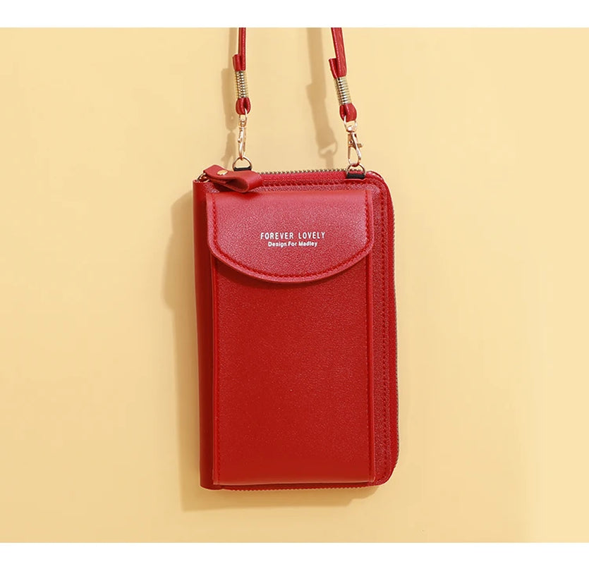 Leather Luxury Women's Handbag – 3-in-1 Crossbody, Clutch, Wallet