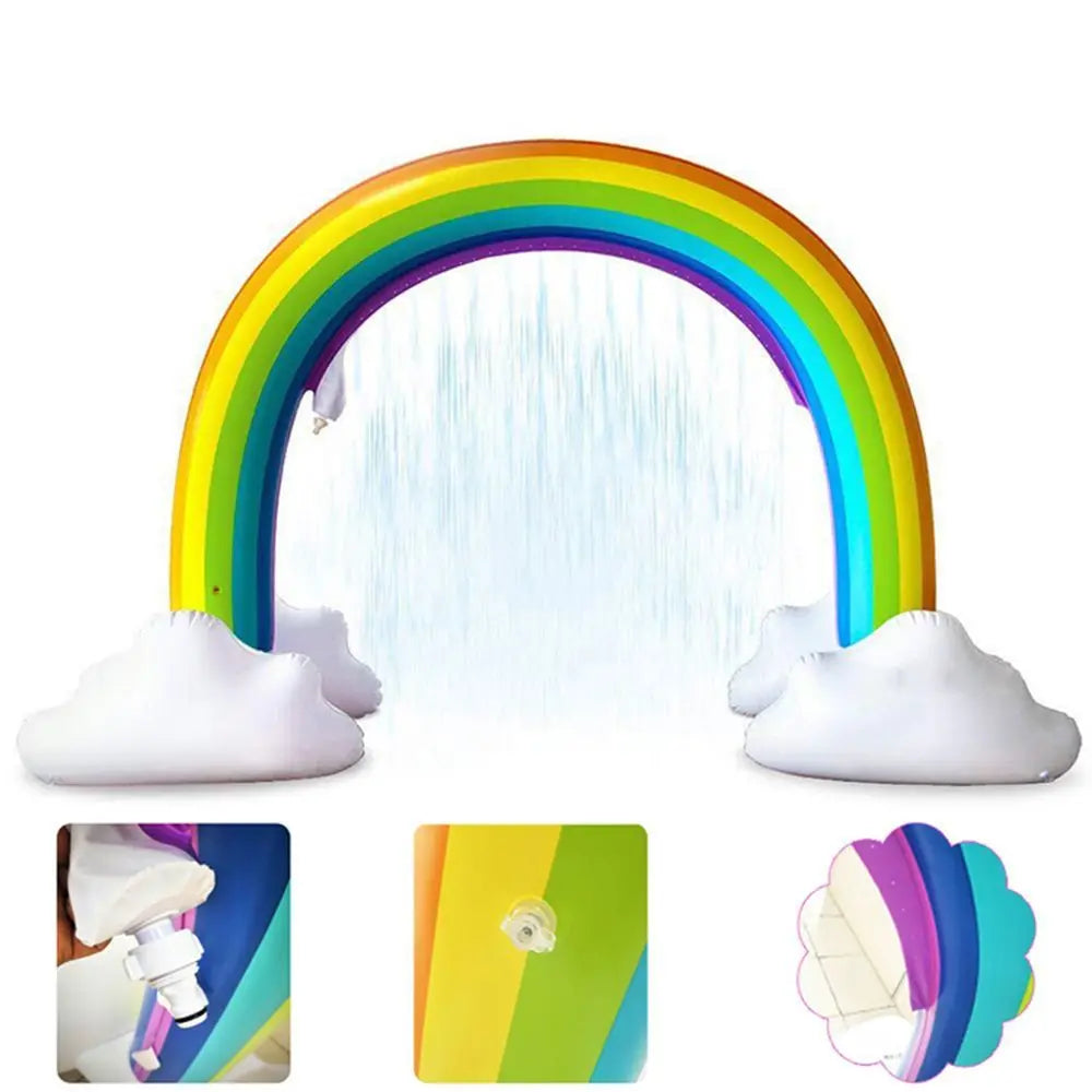 Inflatable Rainbow Arch Sprinkler – Fun Summer Party Toy