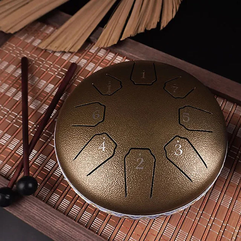 6-Inch 8-Tone Mini Tongue Drum – Perfect for Kids, Yoga, Meditation, and Gifts