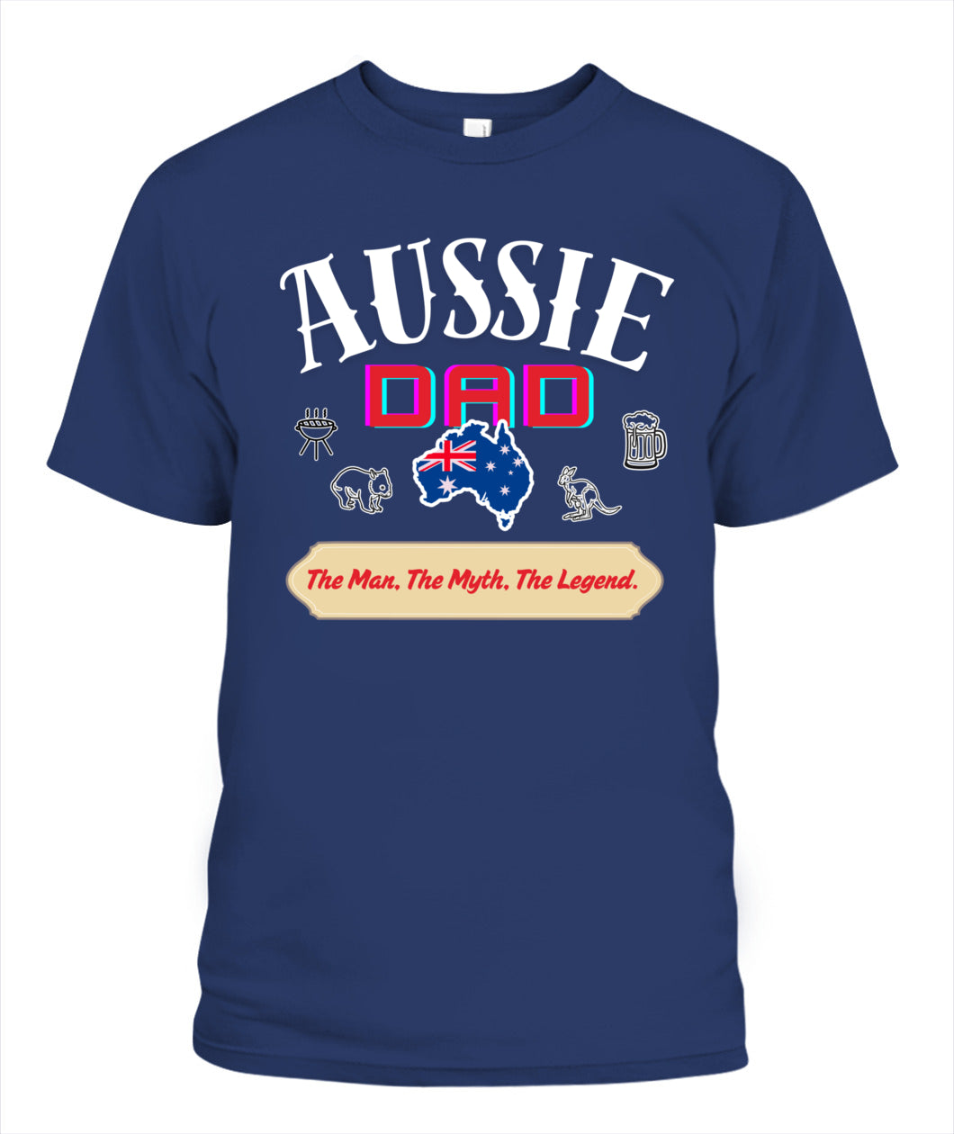 Fathers Day T-Shirt - Aussie Dad - Style 2