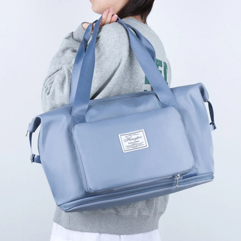 Large Capacity Foldable Travel Bag – Waterproof, Expandable Organizer