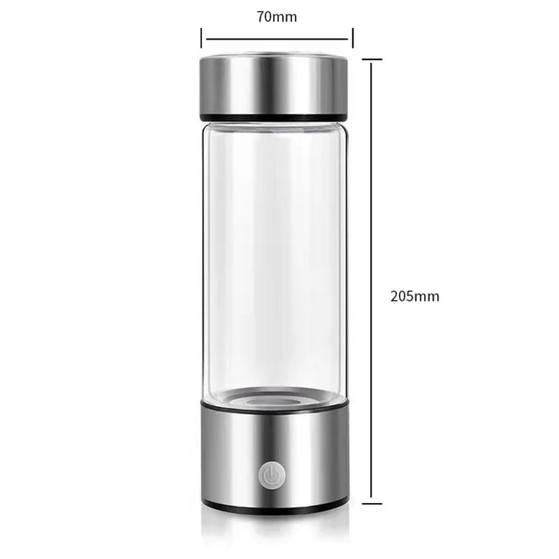Portable Hydrogen Water Bottle – 420ml, Titanium Filter, Antioxidant Generator
