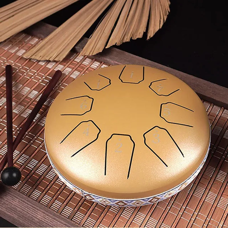 6-Inch 8-Tone Mini Tongue Drum – Perfect for Kids, Yoga, Meditation, and Gifts