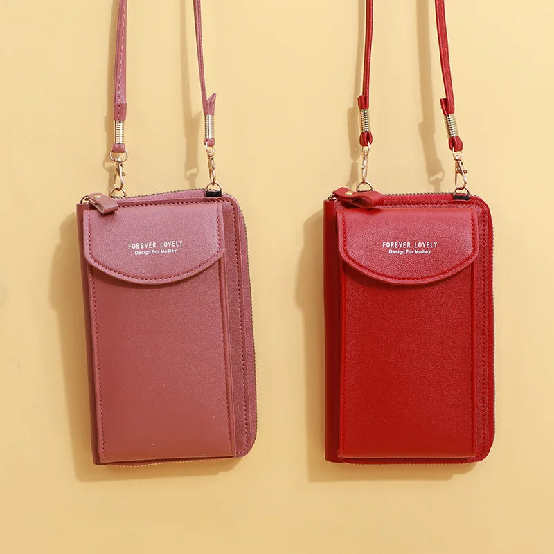 Leather Luxury Women's Handbag – 3-in-1 Crossbody, Clutch, Wallet