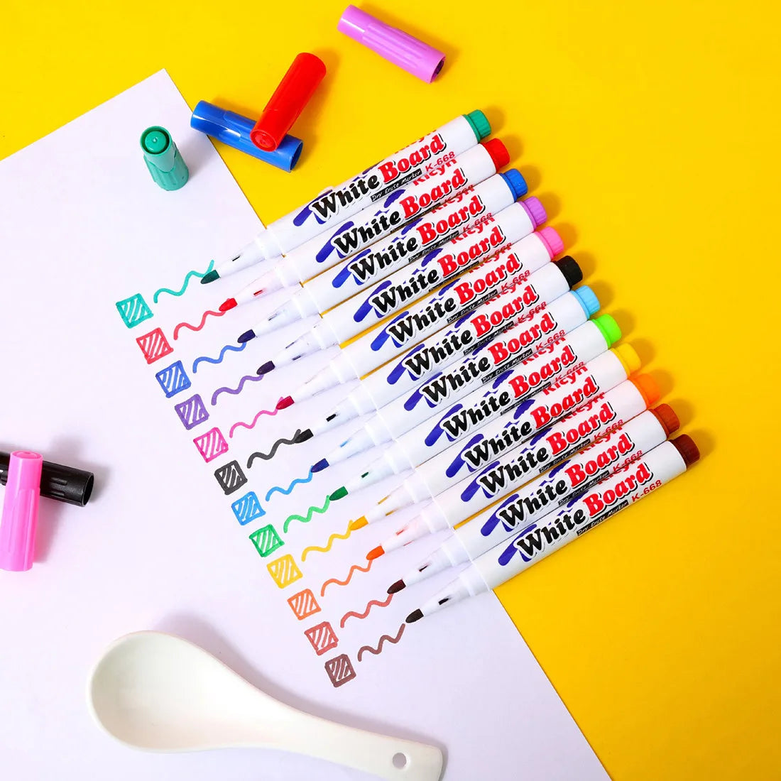 Magical Water Floating Brush Markers - Educational Painting Pens for Kids