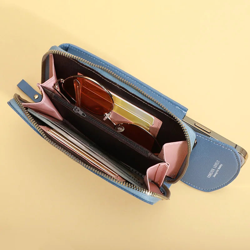Leather Luxury Women's Handbag – 3-in-1 Crossbody, Clutch, Wallet