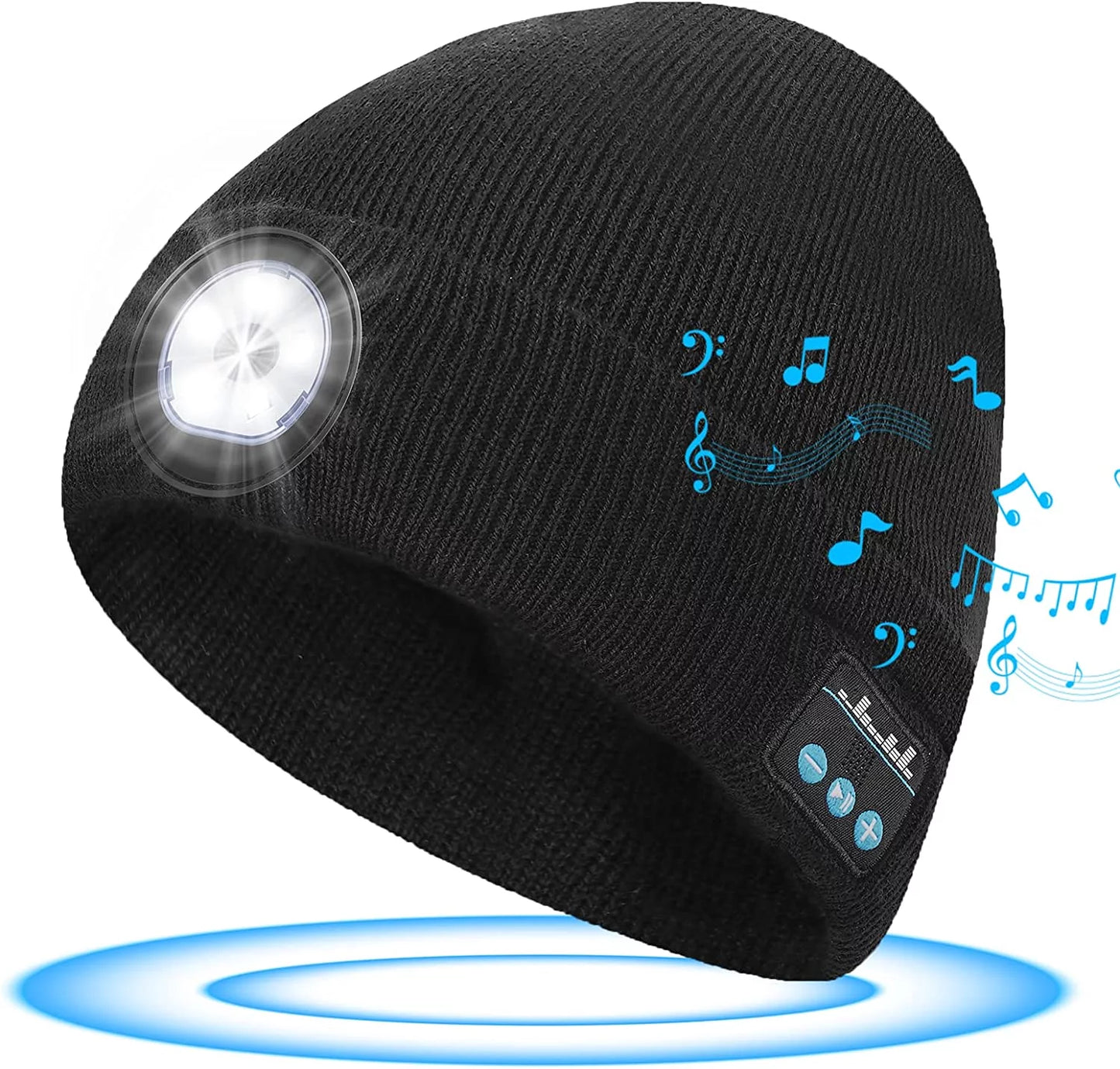Bluetooth LED Beanie – 2-in-1 Winter Hat for Men & Women
