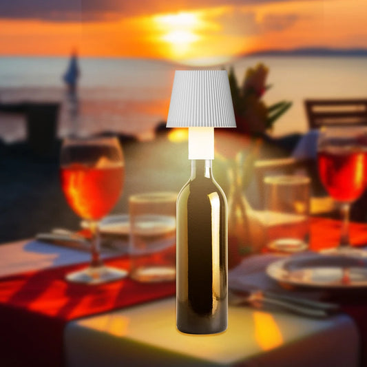 LED Wine Bottle Touch Lamp – Adjustable Brightness, Vintage Style